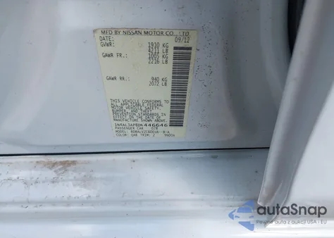 2013 Nissan Altima 2.5 Sl из США, поврежденный, VIN 1N4AL3AP8DN446646